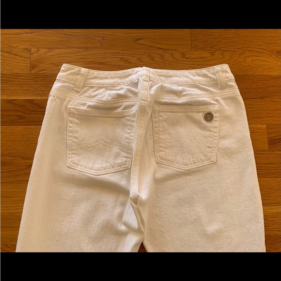 Michael Kors Womens Junior Girls White Logo Pockets Jeans Pants Bottom Size 6 - Picture 3 of 9